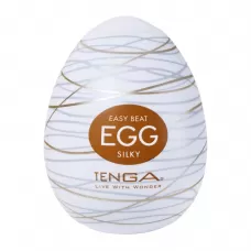 Мастурбатор-яйцо Tenga Egg Silky белый 