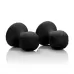 Чёрные насадки-присоски на соски Nipple Play Silicone Pro Nipple Suckers черный 