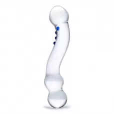 Изогнутый стеклянный стимулятор G-точки Curved G-Spot - 15,2 см прозрачный 