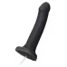 Черный фаллос с имитацией эякуляции Silicon Cum Dildo L - 19,6 см черный 