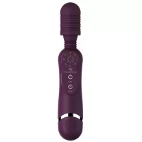 Фиолетовый универсальный массажер Silicone Massage Wand - 20 см фиолетовый 