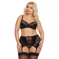 Чарующий комплект Joanna черный XXXL