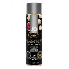 Лубрикант с ароматом трюфелей из белого шоколада и малины JO GELATO WHITE CHOCOLATE RASPBERRY TRUFFLE - 120 мл  