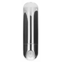 Серебристая перезаряжаемая вибропуля 7 Speed Rechargeable Bullet - 7,7 см серебристый 