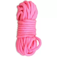 Розовая верёвка для любовных игр - 10 м розовый 