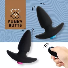 Набор из двух черных анальных плагов для пары FunkyButts черный 