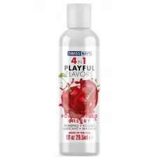 Массажный гель 4-в-1 Poppin Wild Cherry с ароматом вишни - 29,5 мл  