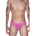 Мужские ярко-розовые трусы-бразилиана с рюшевой отделкой ярко-розовый L-XL