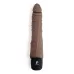 Коричневый вибромассажер 7  Realistic Vibrator - 20 см коричневый 