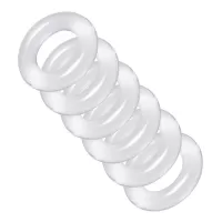 Комплект из 6 прозрачных эрекционных колец Ring Master Custom Ball Stretcher Kit прозрачный 