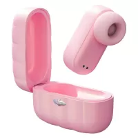 Розовый вакуумный стимулятор клитора Alggie Earphone с управлением через приложение розовый 