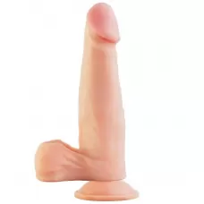 Телесный вибратор-реалистик REAL Standard - 18,5 см телесный 