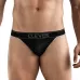 Черные перфорированные трусы-тонги Clever Ambar Thong черный S