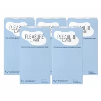 Набор из 5 упаковок ультратонких презервативов Pleasure Lab (по 12 шт  