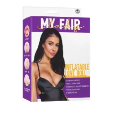 Телесная надувная секс-кукла с 3 любовными отверстиями телесный 