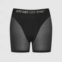 Трусики-шорты для фиксации насадок Strap-on-me Harness Lingerie Halo - size XL черный XL