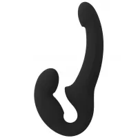 Черный безремневой страпон Share Lite черный 