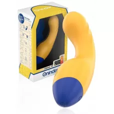 Желтый изогнутый мини-вибратор с управлением через приложение - 14 см желтый 