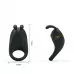 Чёрное эрекционное кольцо с вибрацией Rabbit Vibrator черный 