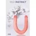 Двусторонний фаллоимитатор Wild Instinct - 47,6 см телесный 