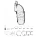 Мужской пояс верности №5 Transparent 5.5 Inch - 14 см прозрачный 