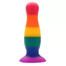 Разноцветная анальная пробка COLOURFUL PLUG - 14,5 см разноцветный 