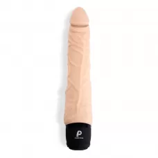 Телесный вибромассажер 7’’ Realistic Vibrator - 20 см телесный 