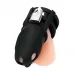 Черная клетка для пениса Silicone Small 2 in Cock Cage With Ball Divider черный 