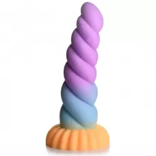 Фантазийный фаллоимитатор Mystique Unicorn - 21 см разноцветный 