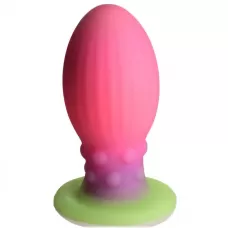 Розовая пробка-яйцо XL Xeno Egg - 17,6 см розовый 