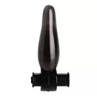 Дымчатая анальная мини-пробка с вибропулей Vibrating Bum Tickler Mini Anal Plug - 6,3 см дымчатый 