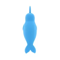 Голубой вибромассажер Unihorn of the Sea Neigh Mo для точечной стимуляции голубой 