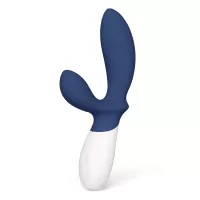 Синий вибромассажер простаты Lelo Loki Wave 2 - 19,6 см синий 