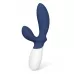 Синий вибромассажер простаты Lelo Loki Wave 2 - 19,6 см синий 