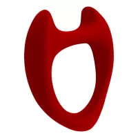 Красное эрекционное кольцо Toro L красный 