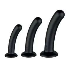 Набор из 3 черных анальных втулок Dilating Set черный 