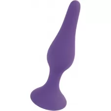 Фиолетовая анальная втулка Silcone Purple Plug Large - 12,5 см фиолетовый  Фиолетовая анальная втулка Silcone Purple Plug Large - 12,5 см фиолетовый