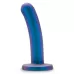 Синяя насадка с гладкой поверхностью Surrender 5.75 Inch Intermediate Pegging Dildo - 14,6 см синий 