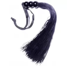 Черная силиконовая плетка - 25,4 см черный 