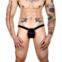 Мужской пуш-ап вкладыш черного цвета черный M