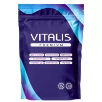Презервативы VITALIS Premium Sensation с кольцами и точками - 15 шт  