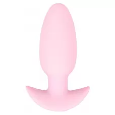 Розовая анальная пробка с вибрацией Cuties Vibrating Mini Butt Plug - 8 см розовый 