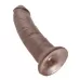 Коричневый фаллоимитатор 9  Cock - 22,9 см коричневый 