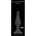 Чёрная анальная пробка Slim Anal Plug Large - 12,5 см черный 