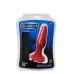 Красная анальная вибропробка с пультом управления MENZSTUFF 5INCH SLIM INTRUDER BUTT PLUG - 13 см красный 