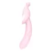 Розовый вибромассажер 2-WAY PLEASER - 21 см розовый 