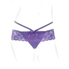 Фиолетовые трусики с вибропулей и пультом Crotchless Panty Thrill-Her фиолетовый S-M-L
