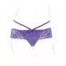 Фиолетовые трусики с вибропулей и пультом Crotchless Panty Thrill-Her фиолетовый S-M-L