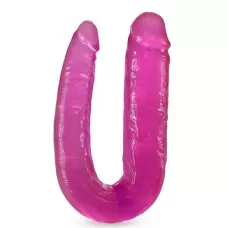 Розовый двусторонний фаллоимитатор Double Headed Dildo - 45 см розовый 