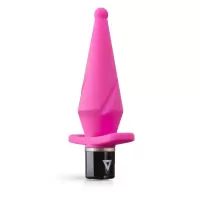 Розовый анальный вибратор LilPlug Vibrator - 13,5 см розовый 